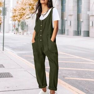 Yesno women’s Casual Corduroy Overalls